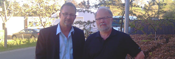 FOA formand Bo Viktor Jensen og LO formand torben Jørgensen